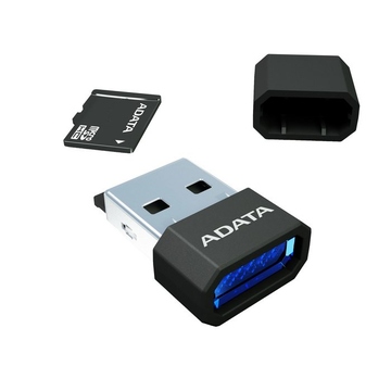  MicroSDHC 16Гб A-Data Класс 10 Blue (microReader V3 BKBL)