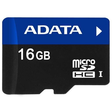  MicroSDHC 16Гб A-Data UHS-I Класс 6 (адаптер)