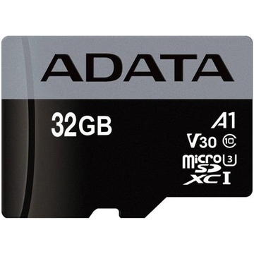 MicroSDHC 32Гб A-Data Класс 10 UHS-I U3 Premier Pro (SD адаптер)