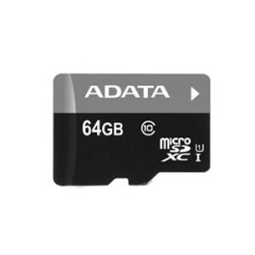  MicroSDXC 64Гб A-Data Класс 10 UHS-I Premier (с адаптером)