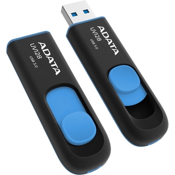 Флешка USB 3.0 A-Data UV128 16 Гб Black Blue