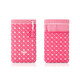 Чехол Bone Phone Cell 4 White Pink (для iPhone4, в виде сумочки, силикон/микрофибра)