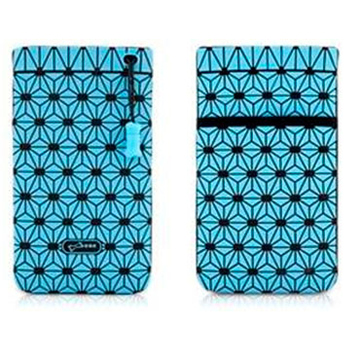 Чехол Bone Phone Cell Plus Blue (для iPhone/iPod, силикон, микрофибра, 85x152x4 мм)