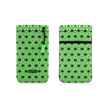 Чехол Bone Phone Cell Plus Green (для iPhone/iPod, силикон, микрофибра, 85x152x4 мм)