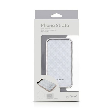 Футляр Bone Phone Strato White (для iPhone4/4S, силикон, микрофибра, 67x123x7 мм)