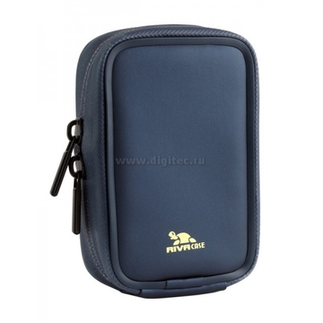 Чехол для фотоаппарата RivaCase 1400 Antishock Digital Case Dark Blue (LRPU, полиуретан, эффект "памяти", 6.7x1.5x11.5см)