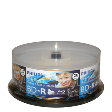 Blu-Ray BD-R Philips Cake Box 25шт (25GB, 4x)