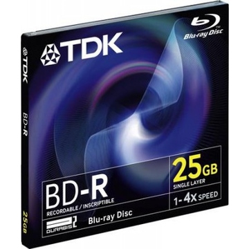 Blu-Ray BD-R TDK Jewel Case 1шт (25GB, 4x)