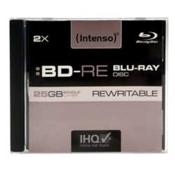 Blu-Ray BD-RE ("болванка") Intenso Jewel Case 1шт (25GB, 2x)