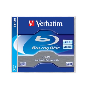 Blu-Ray BD-RE ("болванка") Verbatim Jewel Case 10шт (25GB, 2x)