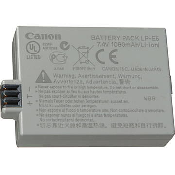 Canon LP-E5 (7.4V, 1080mAh)