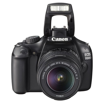 Цифровая зеркальная фотокамера Canon EOS 1100D Kit 18-55mm IS-II (12.2Mp, 29-88mm, 3x, F3.5-5.6, JPG/RAW, SD/SDHC, 2.7", USB2.0, HDMI, AV)