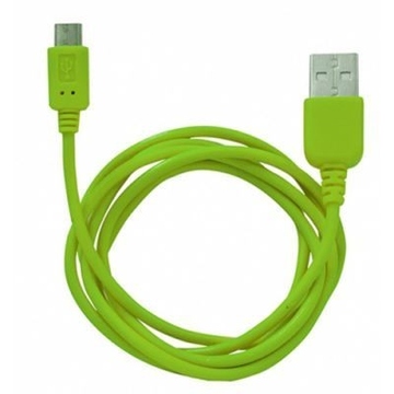 Кабель CBR Human Friends Super Link Rainbow M Green (USB, microUSB, 1м)