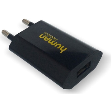 Зарядное устройство CBR Human Friends 220V to USB Flower Black(сетевое, USB, 1A, без кабеля)