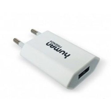 Зарядное устройство CBR Human Friends 220V to USB Flower White (сетевое, USB, 1A, без кабеля)