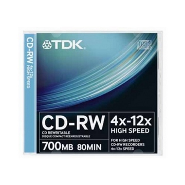 CD-RW TDK Slim Case 20шт (700MB, 12x)