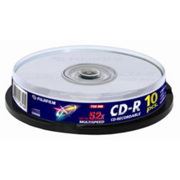 CD-R Fujifilm Cake Box 10шт (700MB, 52x)
