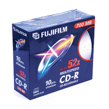 CD-R Fujifilm Slim Case 10шт (700MB, 52x)
