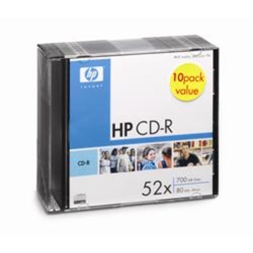 CD-R HP Slim Case 1шт (700MB, 52x)