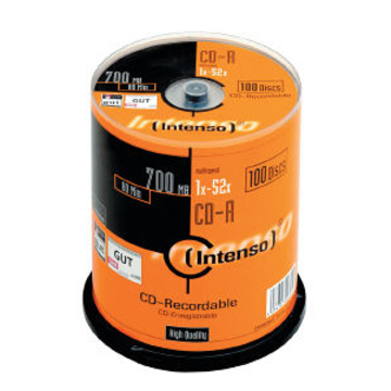 CD-R Intenso Cake Box 100шт (700MB, 52x)