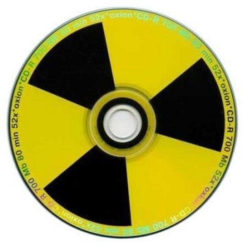 Диск CD-R Oxion Конверт 125шт (700MB, 52x, с рисунком "Радиация")