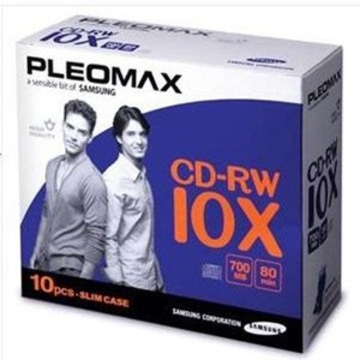 CD-RW Samsung Slim Case 10шт (700MB, 4x-10x)