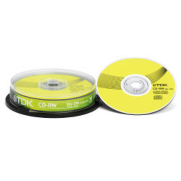 CD-RW TDK Cake Box 10шт (700MB, 16x-24x)