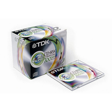 CD-RW TDK Jewel Case 10шт (700MB, 4x-12x)