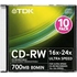 CD-RW TDK Slim Case 10шт 