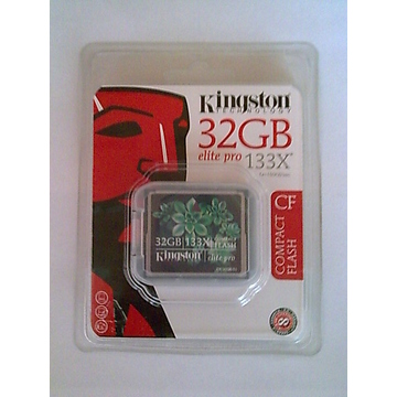  Compact Flash 32Гб Kingston 133X Elite Pro