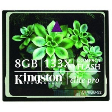  Compact Flash 08Гб Kingston 133X Elite Pro