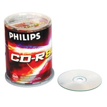 CD-R Philips Cake Box 100шт (700MB, 52x)