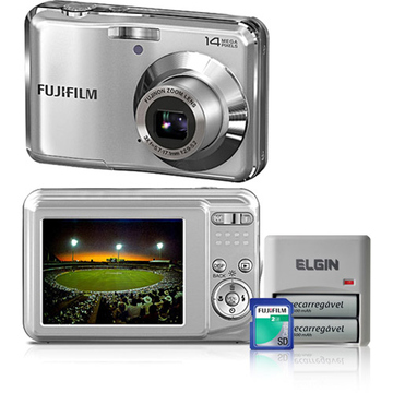 Цифровой фотоаппарат Fuji AV150 Silver (14Mp, 3x, 2.7", 720p, AA)
