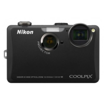 Фотоаппарат Nikon S1100PJ Black(14.1Mp,5x/4x, 2.7"LCD,Projector, EN-EL12)