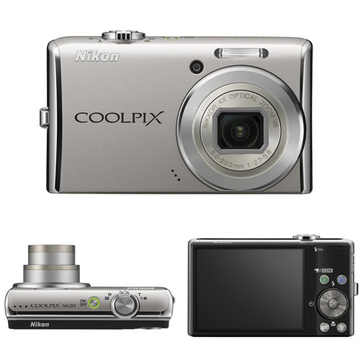 Фотоаппарат Nikon S620 Silver (12Mpx, 4x45 Mb/SD/SDHC 2.7" LCD (VMA355E1)