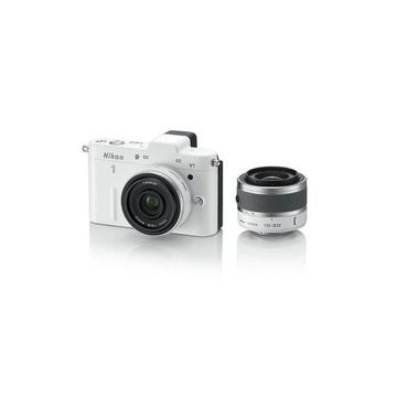 Цифровой беззеркальный фотоаппарат Nikon 1 V1 Kit 10-30mm VR White (12Mp, 5(4)xZoom, 3.0"", SD/SDHC/SDXC, Full HD 1080, USB, EN-EL15)