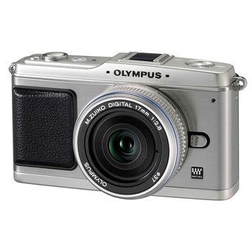  Olympus E-P1 Double Kit 14-42mm, 17mm Silver