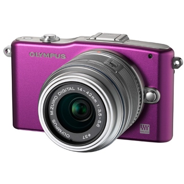  Olympus E-PM1 Violet Kit 14-42mm II R Silver