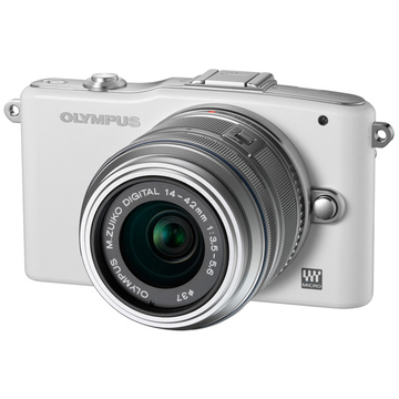  Olympus E-PM1 White Kit 14-42mm II R Silver