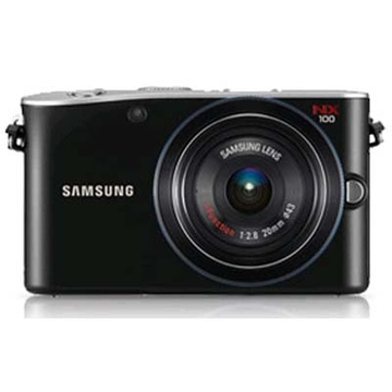 Цифровая зеркальная фотокамера Samsung NX-100 KIT 20-50 mm White (вспышка в комплекте)