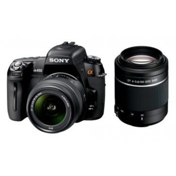 Камера цифровая зеркальная Sony Alpha DSLR-A450 DKIT (18-155, 55-200)