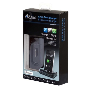 Докстанция для зарядки и синхронизации черный (для iPhone 3/4GS, iPod 3/4, в компл. microUSB-USB кабель)