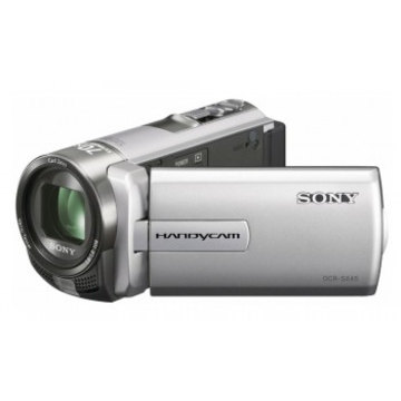 Sony DCR-SX45E Silver (0.8Mp, 60x, MS DuoSDSDHC, 2.7", LCD)