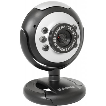 Defender C-110 Black Silver (0.3Mp, USB, встроенный микрофон, 63110)