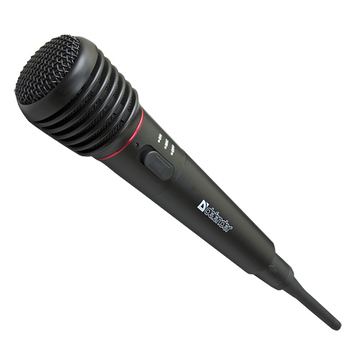 Defender MIC-142 Black (беспроводной, для караоке, шнур 3м в комплекте, адаптер 6,3 мм jack/3,5 мм jack, 64142)