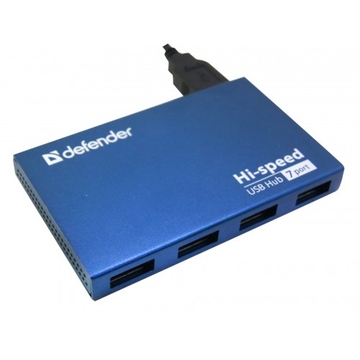 USB-хаб Defender Septima Slim (7 USB портов, аллюминиевый корпус, 83505)