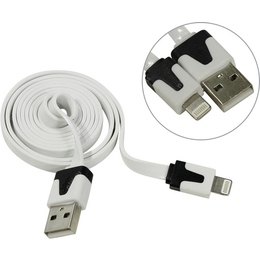 Кабель Defender ACH01-03P USB-Lightning M-M Black White (1м)