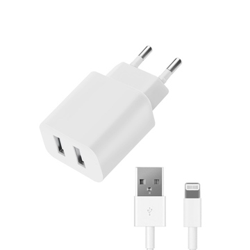 Зарядное устройство Deppa 11306 White (сетевое, 2,1A, для iPhone5/6)