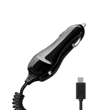 Зарядное устройство Deppa 22106 Black (автомобильное, 1A, кабель miniUSB)