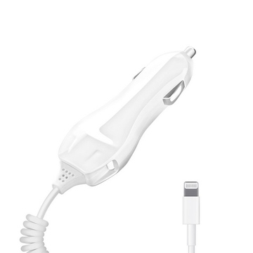 Зарядное устройство Deppa 22125 White (автомобильное, 1A, для iPhone5/6)